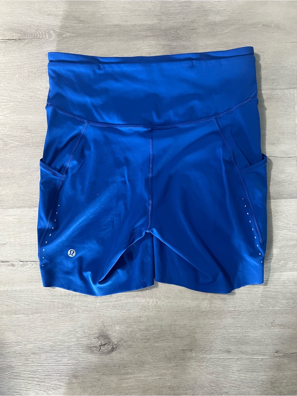lululemon athletica Fast and Free High Rise Bike Shorts - Cobalt Blue